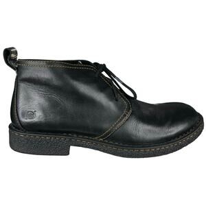 Born Men’s Harrison Black Leather lace Up Chukka Boots Size US 9